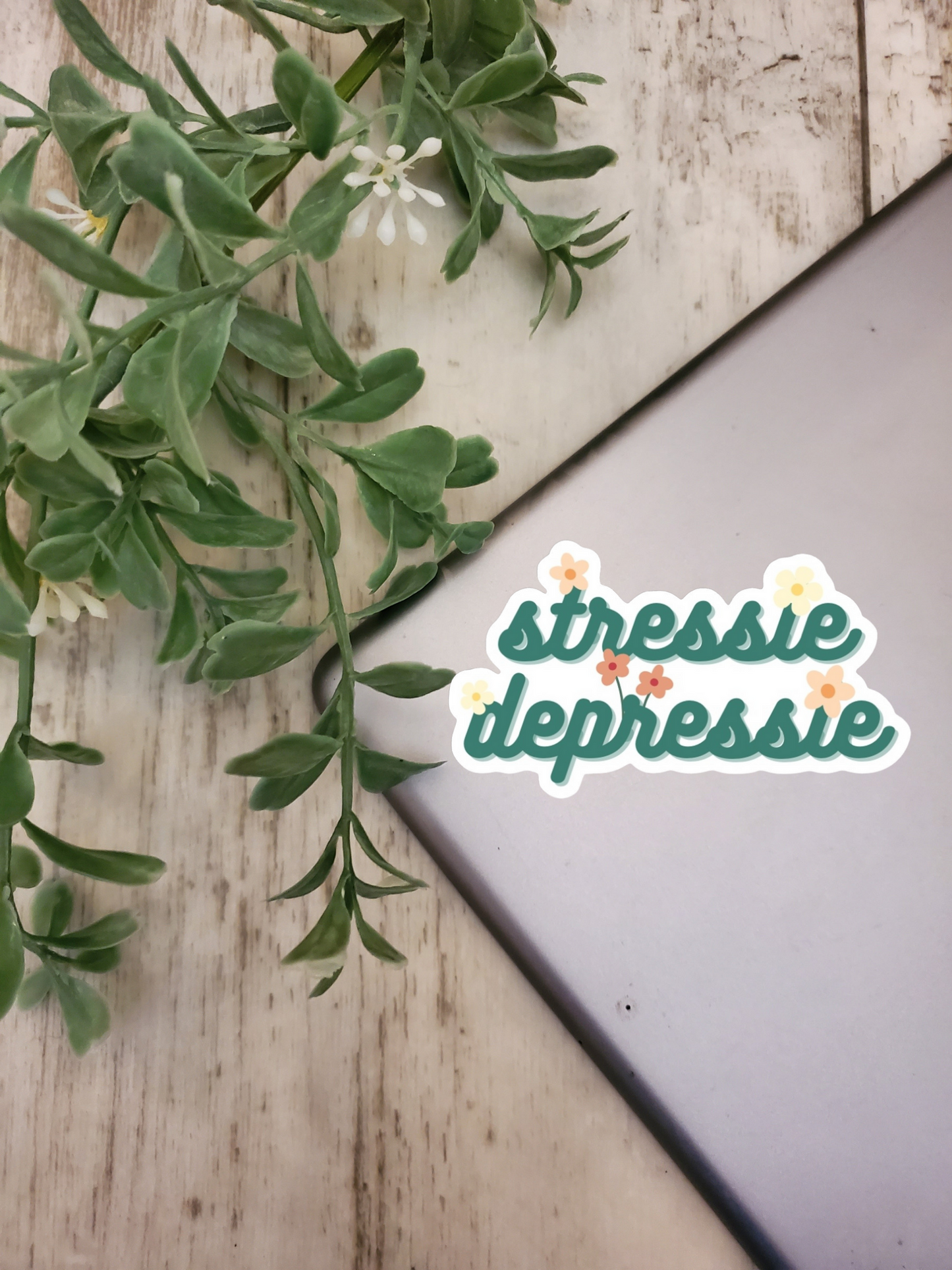 Stressie Depressie Sticker